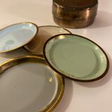 Sous-verres en verre de Grasoli en laiton