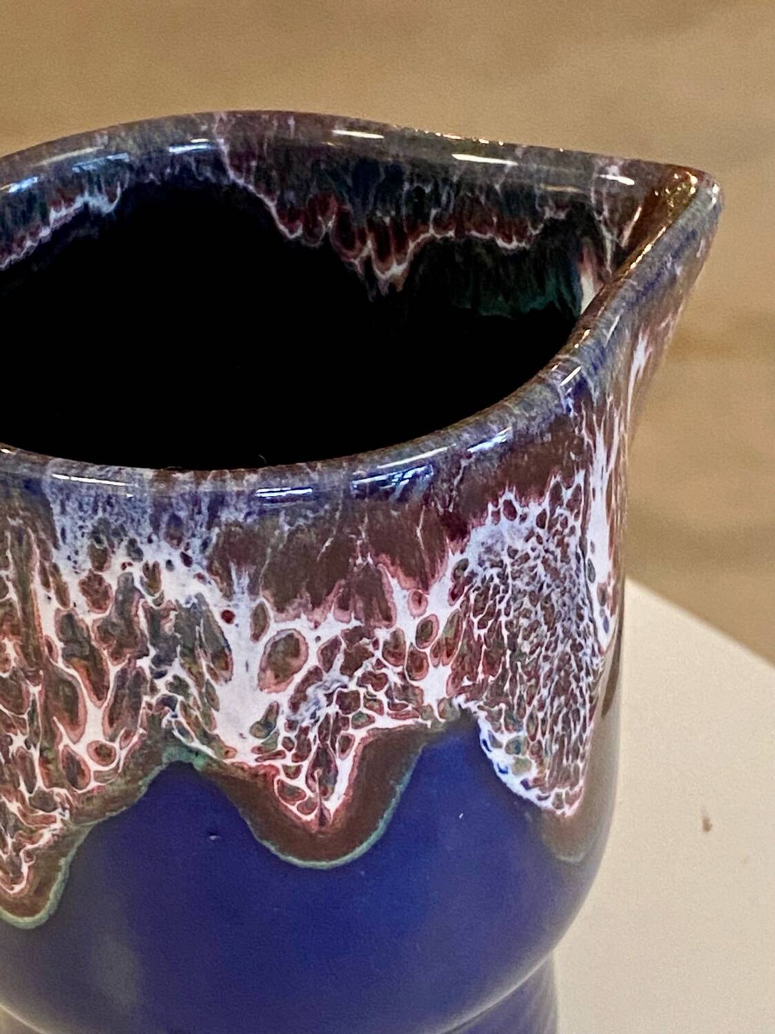 Pot à lait Vallauris bleu