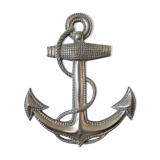 Solid bronze door knocker in the shape of a marine anchor and ropes