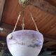 Art Nouveau chandelier Shell glass paste Muller brother Lunéville