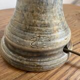 Ceramic lamp with opaline globe