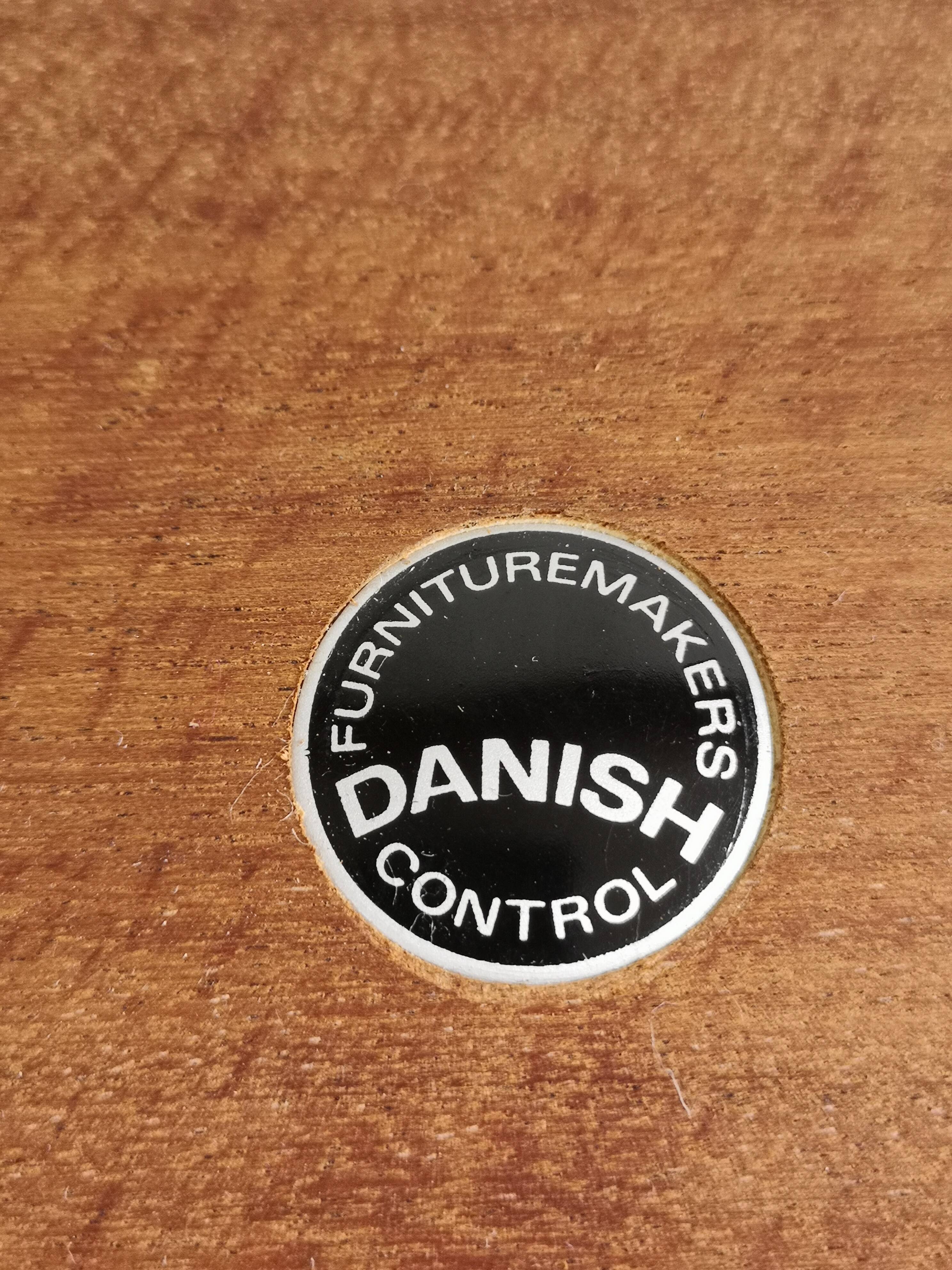 Scandinavian coffee table 60's teak and wicker