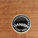 Scandinavian coffee table 60's teak and wicker