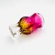 Vase - Sommerso - Josef Hospodka in fuchsia and amber yellow crystal