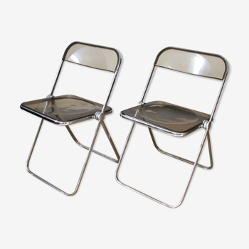 Folding chairs "Plia" by Giancarlo Piretti for Castelli