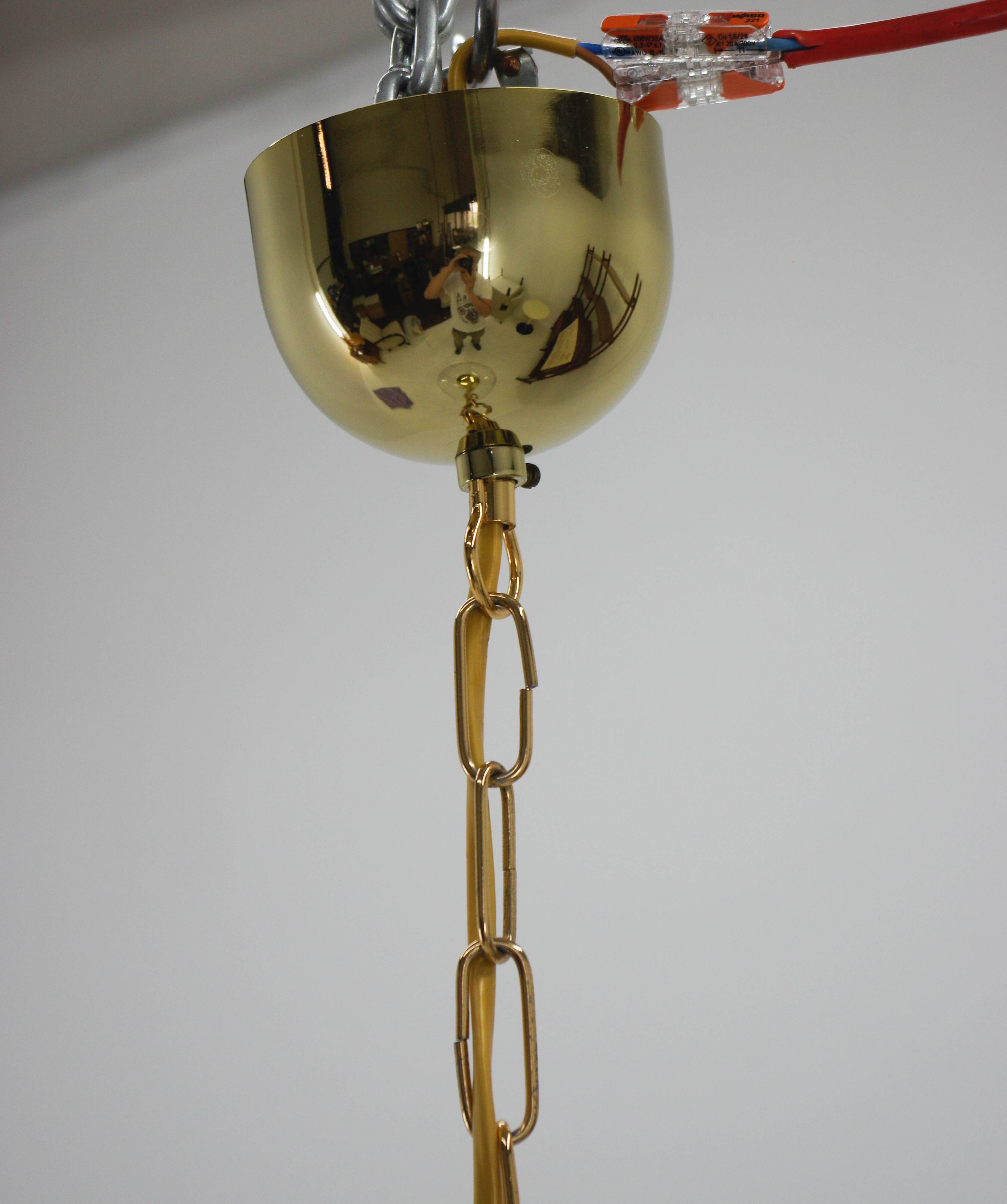 Bubble Glass Pendant by Kamenicky Senov, 1970s
