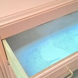 vintage salmon chest of drawers