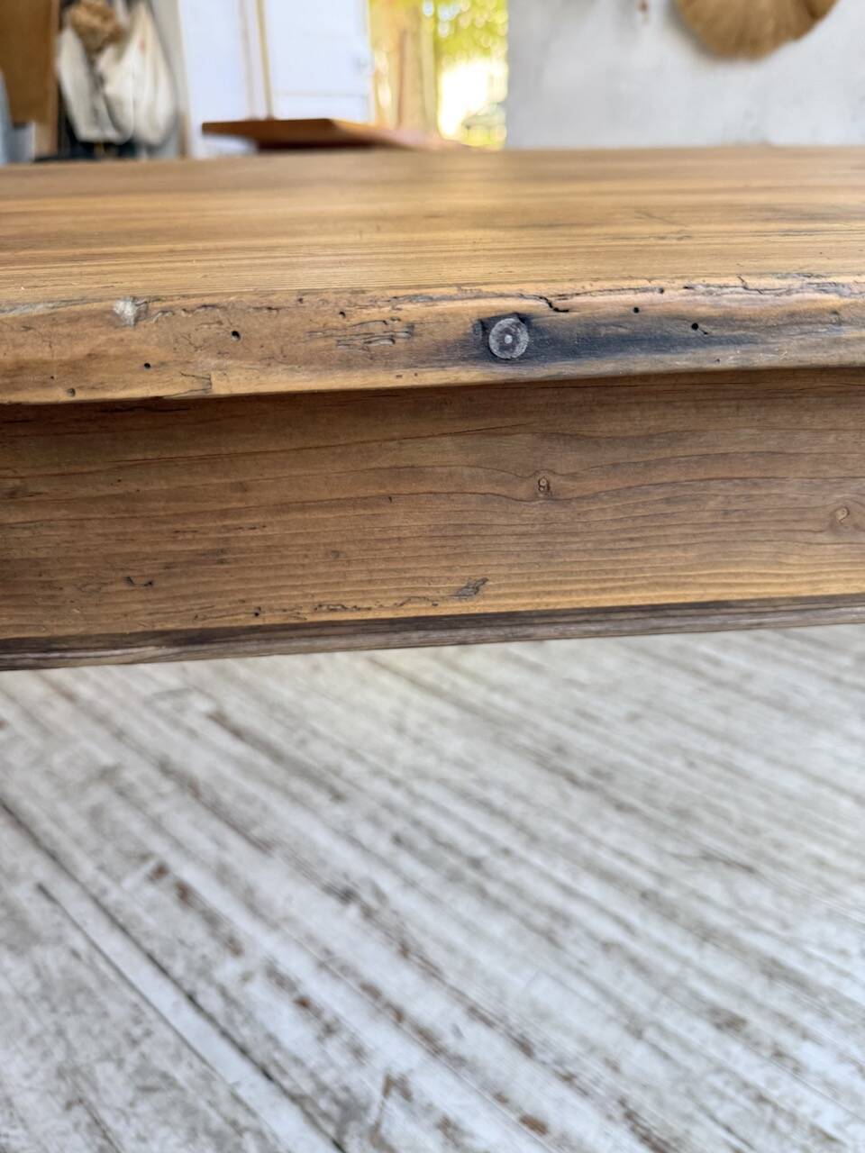50s pine and oak farmhouse table 2.5m