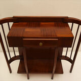 Console en bois de noyer courbé 1940