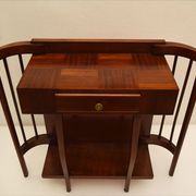 Console en bois de noyer courbé 1940