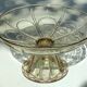 Old fruit bowl and smoked glass compotier