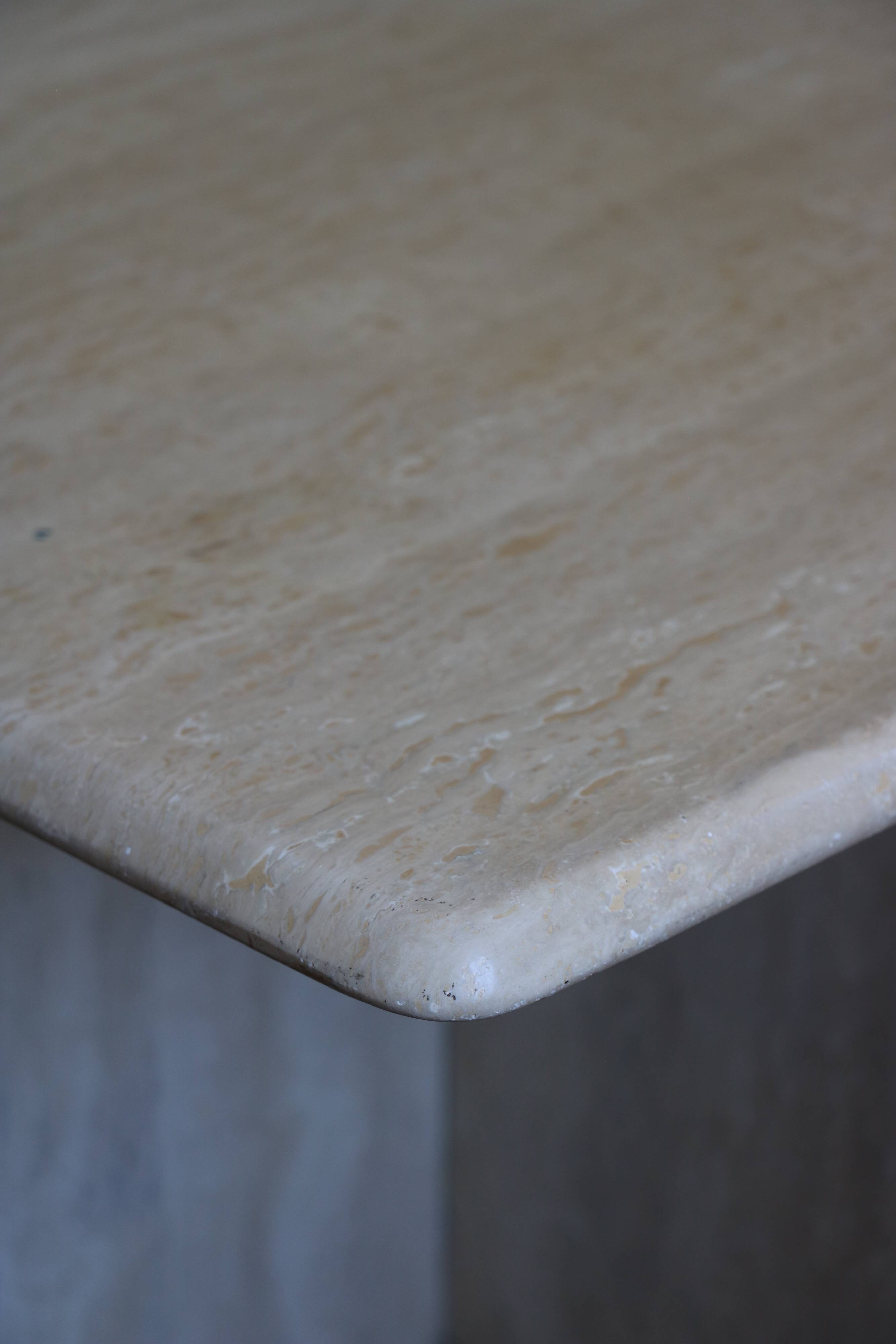 Italian travertine coffee table, 1970