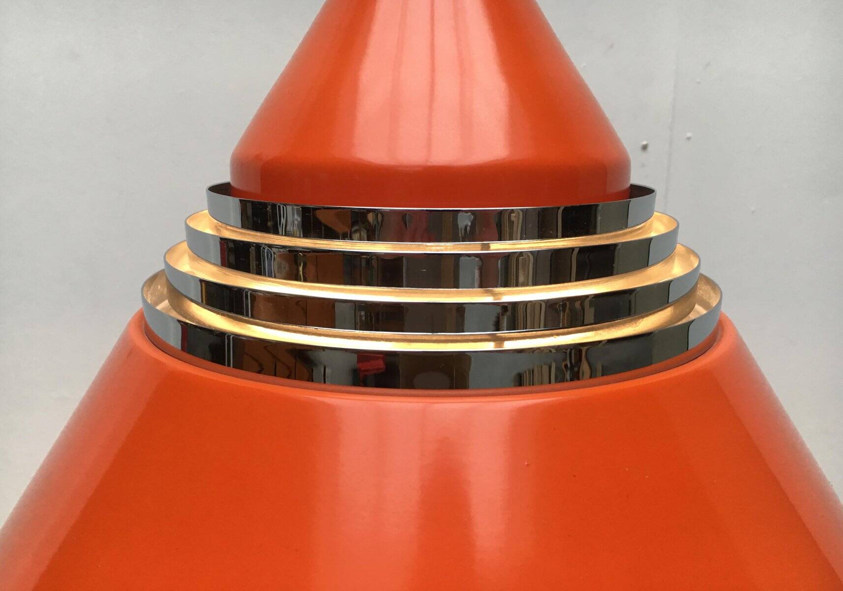 Vintage German Hanging Lamp Space Age Model 5535 by Alfred Kalthoff for Staff