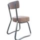 4 Ronéo Pullman chairs, Bauhaus 1950, reupholstered.