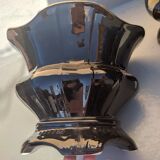 Pair of black earthenware planters