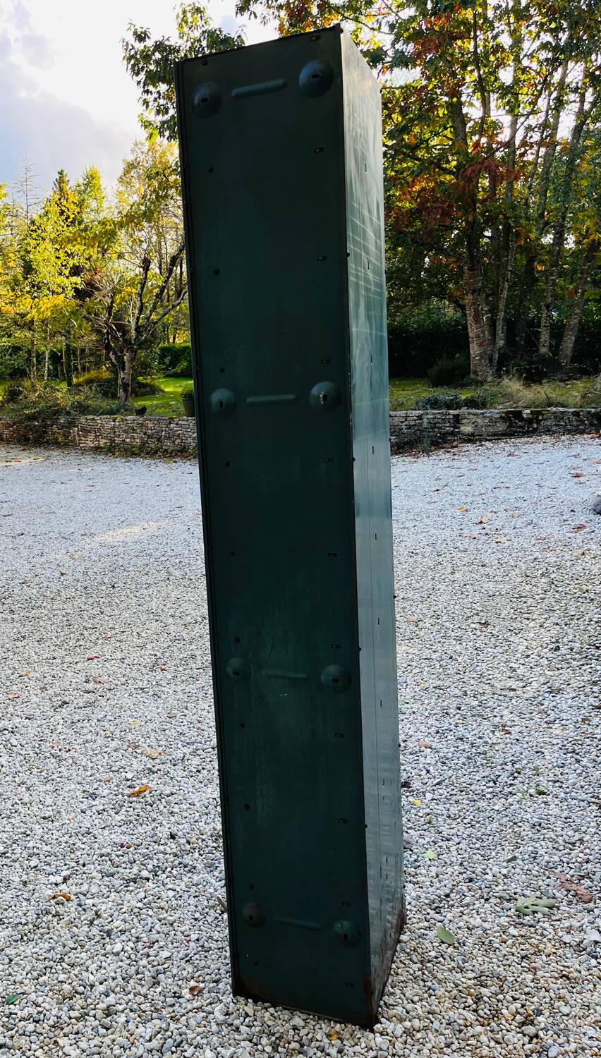 Vintage metal flap locker