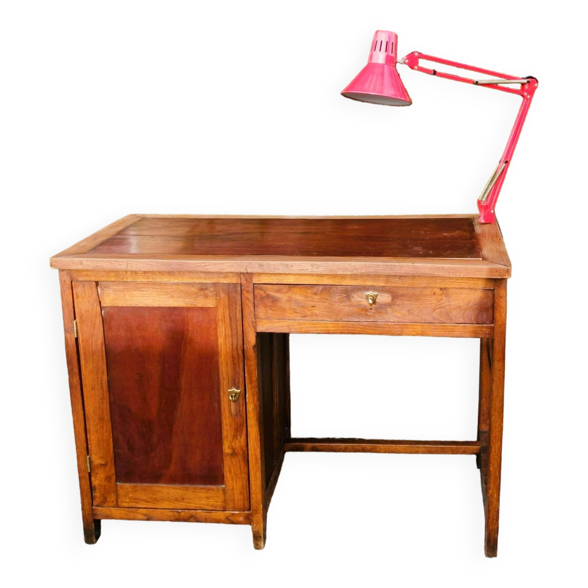 70s desk and articulated lamp