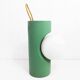 Lampe à poser ou suspendre, bois et verre 1970