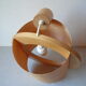 Suspension plafonnier lustre en bois style scandinave déco chalet montagne