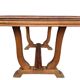 Table bureau extensible Art Déco 1930 piétement en accolades