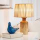 Søholm stoneware table lamp, organic contemporary, Denmark, 1960s, with new shade.