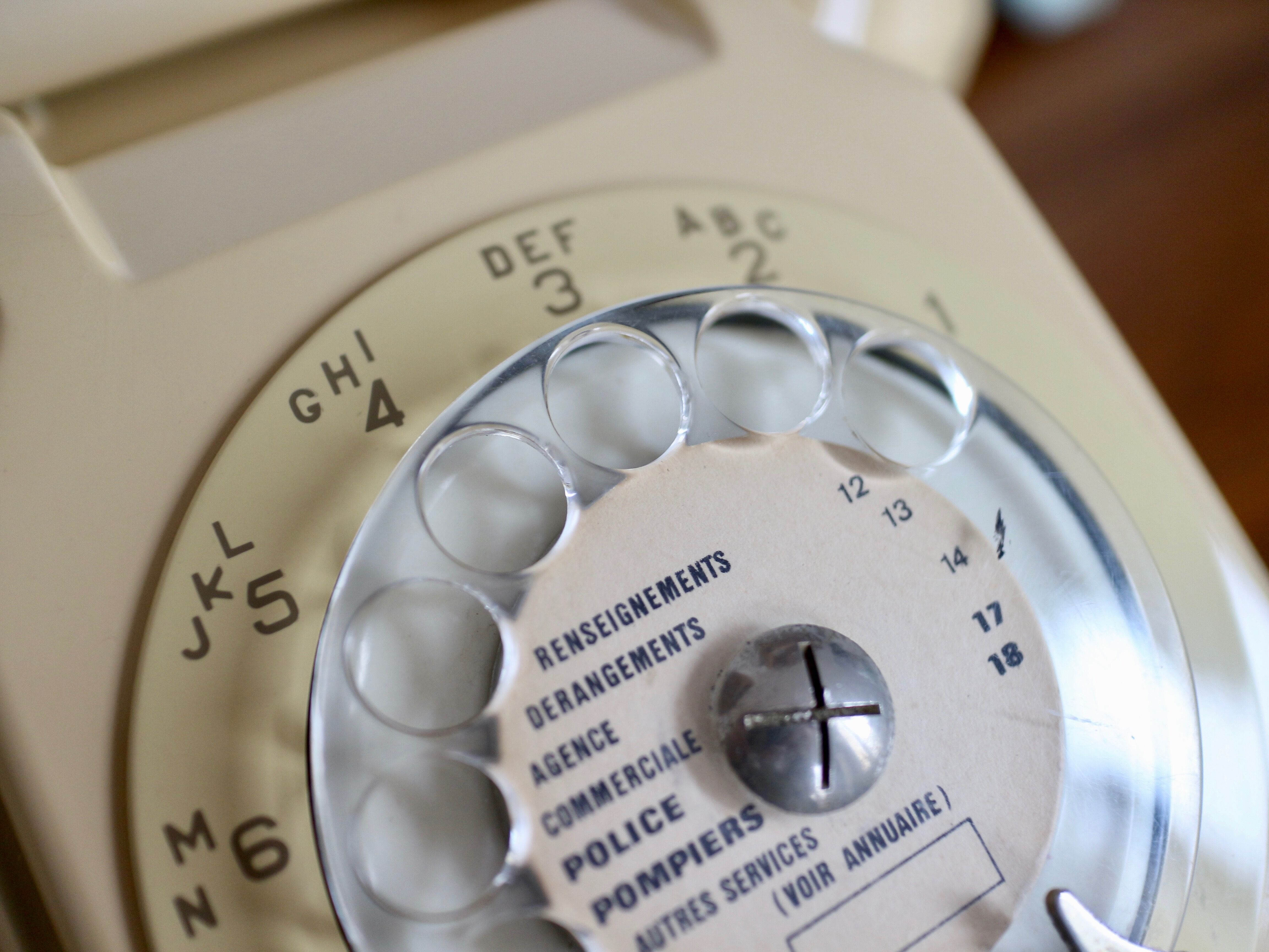 Socotel S63 beige dial phone