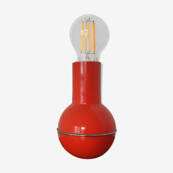 Lampe de table rouge « Culbuto » pour Lamperti, Italie années 1970
