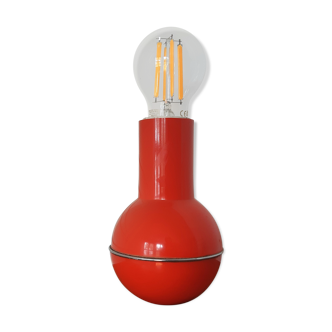 Lampe de table rouge « Culbuto » pour Lamperti, Italie années 1970