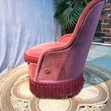 Velvet toad armchair