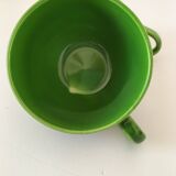 Vintage glazed ceramic cup duo