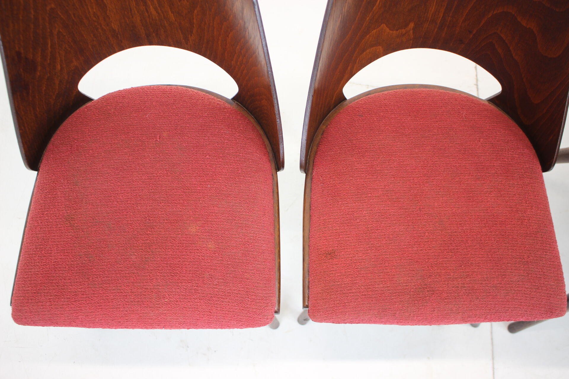 1960s Set of 4 Oswald Haerdtl Dining Chairs for Ton/Thonet, Czechoslovakia