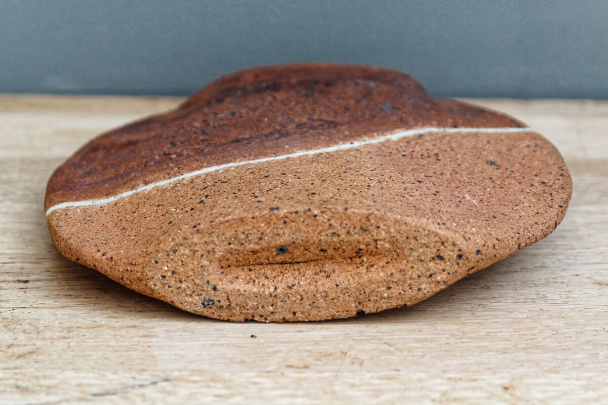 Artisanal terracotta vase