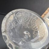 St. louis partie de service à bière art nouveau cristal soufflé et gravé