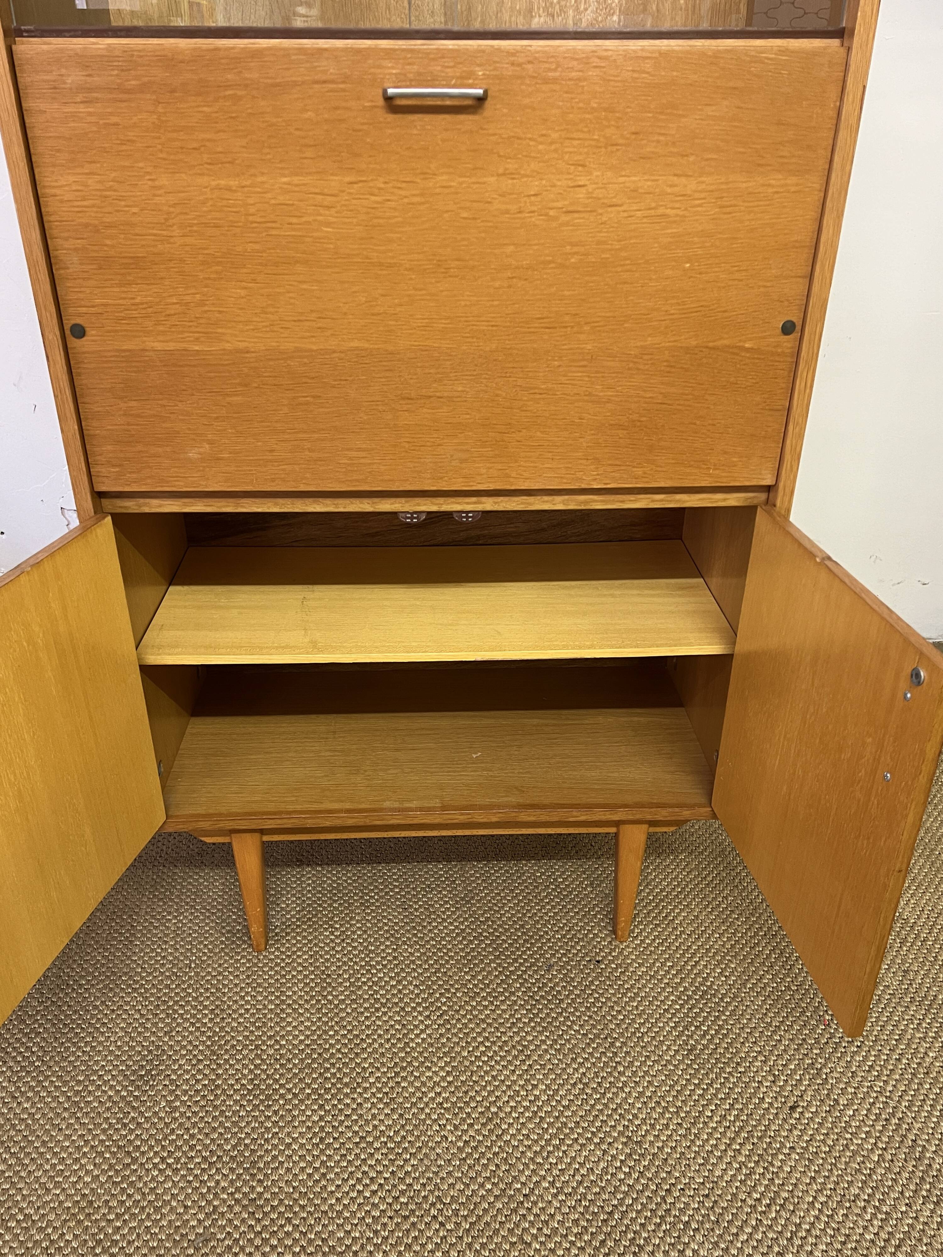Small vintage secretary cabinet