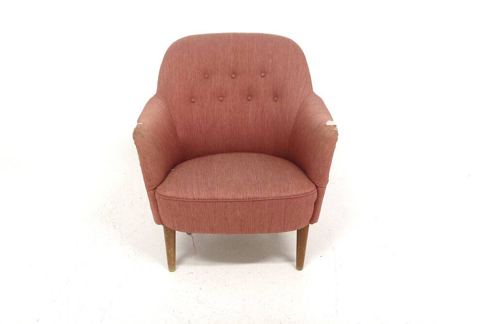 Fauteuil scandinave, Carl Malmsten, Suède, 1960