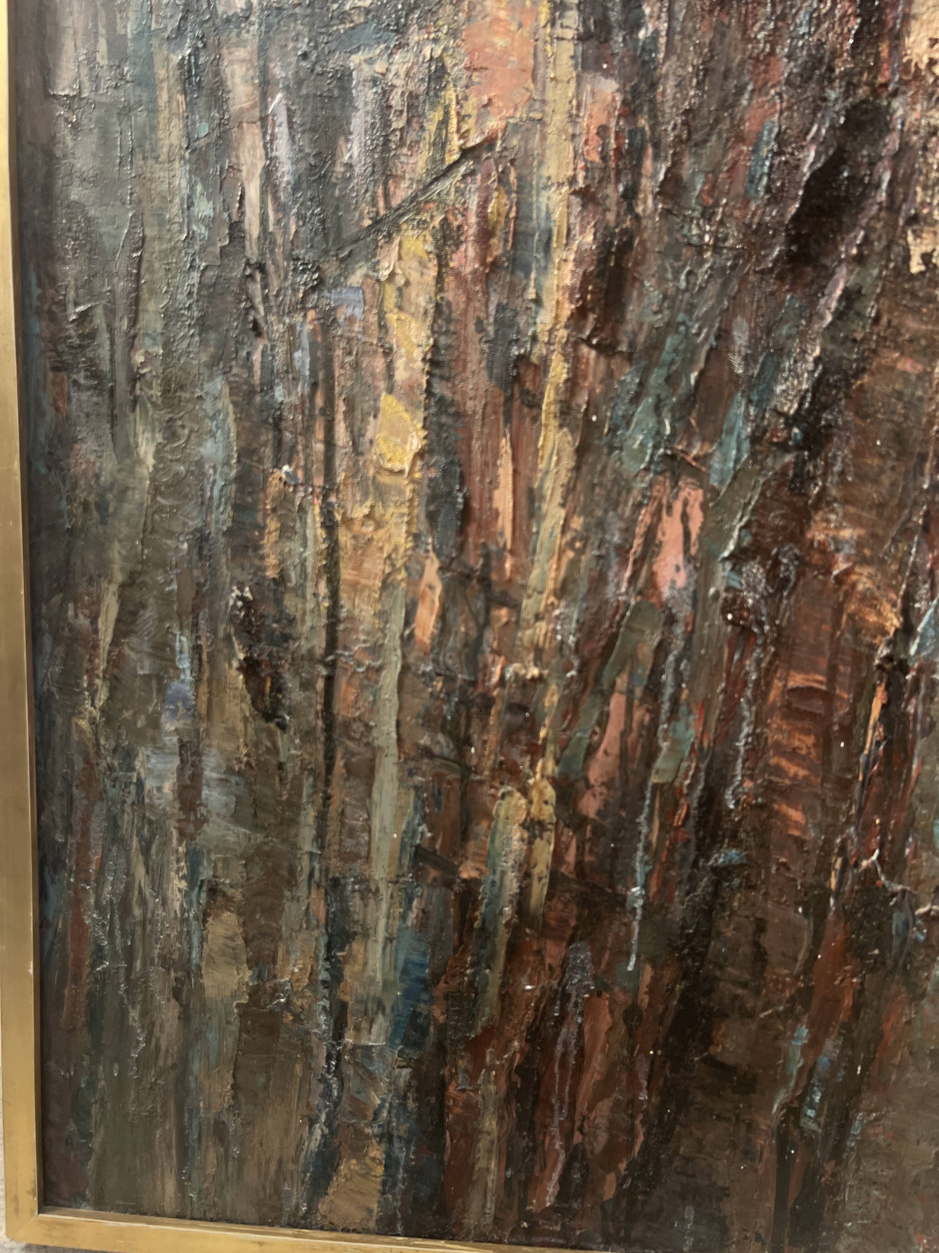 Oil on canvas, contemporary painting by "POLLET LECLERC" 20th century.