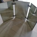 Miroir triptyque années 70 art déco 65x37cm