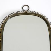 Mid century brass wall mirror by Josef Frank for Svenskt Tenn Sweden