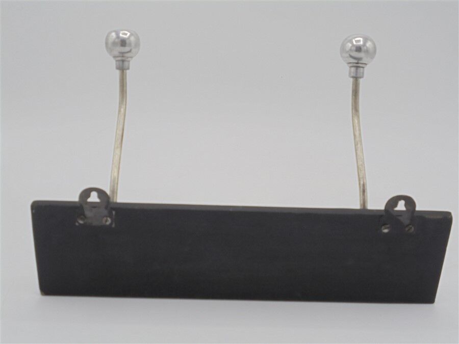 Coat rack 2 aluminium hooks