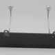 Coat rack 2 aluminium hooks