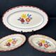 Art Deco, a dish and two Salins earthenware dishes circa 1940