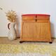 Vintage fisherman’s chest – Work stool with faux leather seat