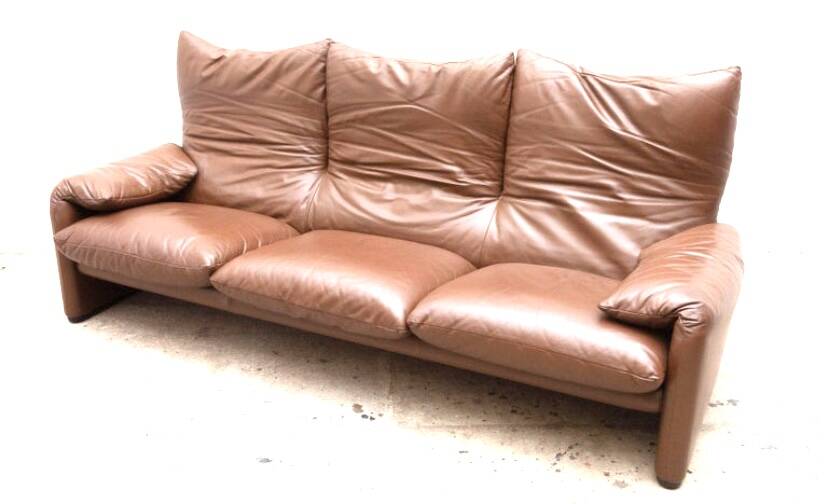 Maralunga Cassina leather sofa