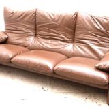 Maralunga Cassina leather sofa