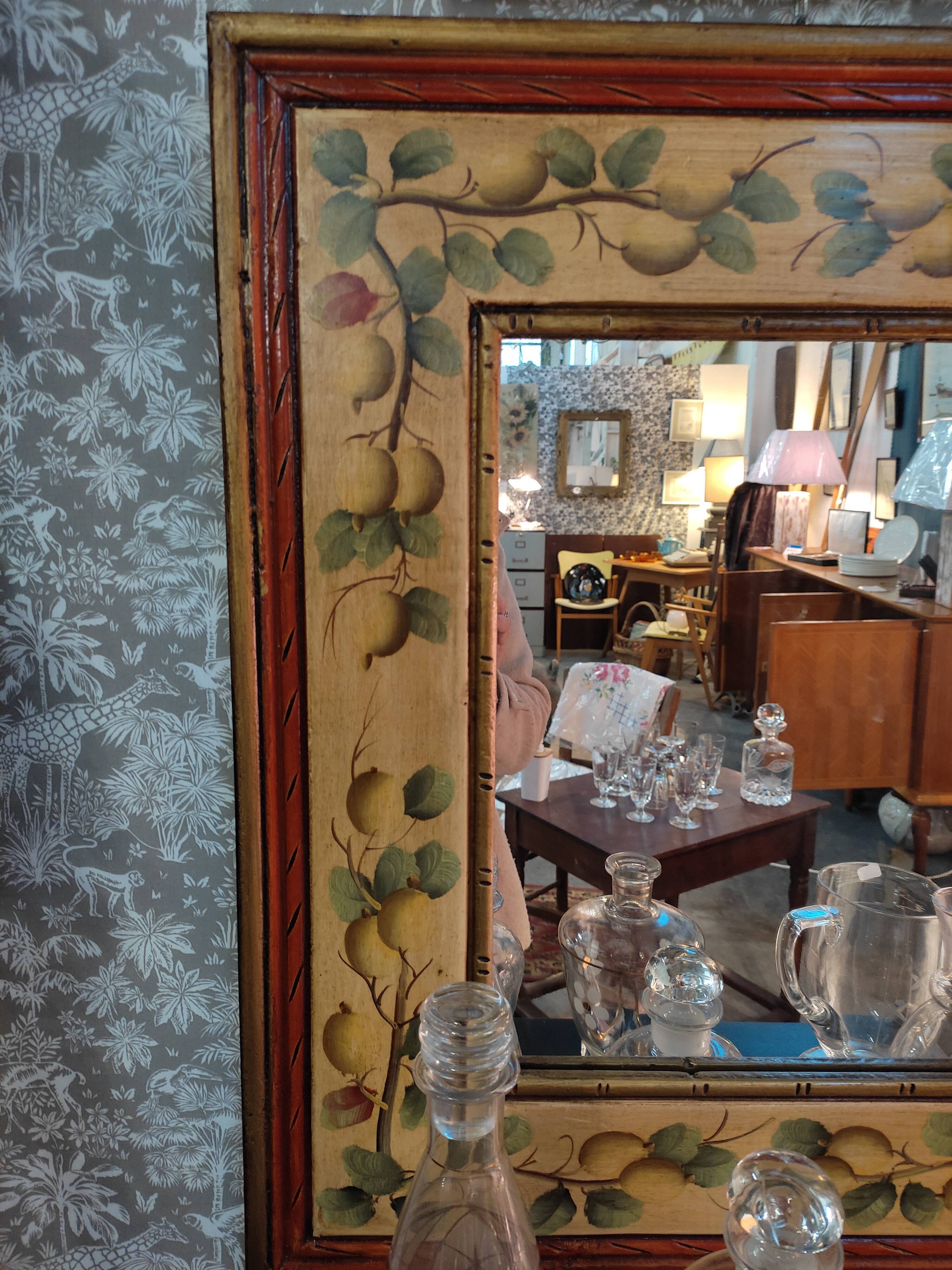 Miroir décor fruits | Selency