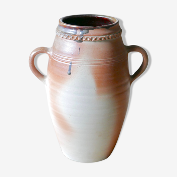 Vase à anses en grès, années 70
