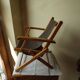 Folding wooden toddler armchair