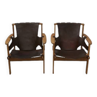 Two original carl-axel acking chairs. 2 abeled källemo källemo prof. carl-axel acking