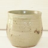 Cup glazed sandstone pottery Baumlin vintage year 70