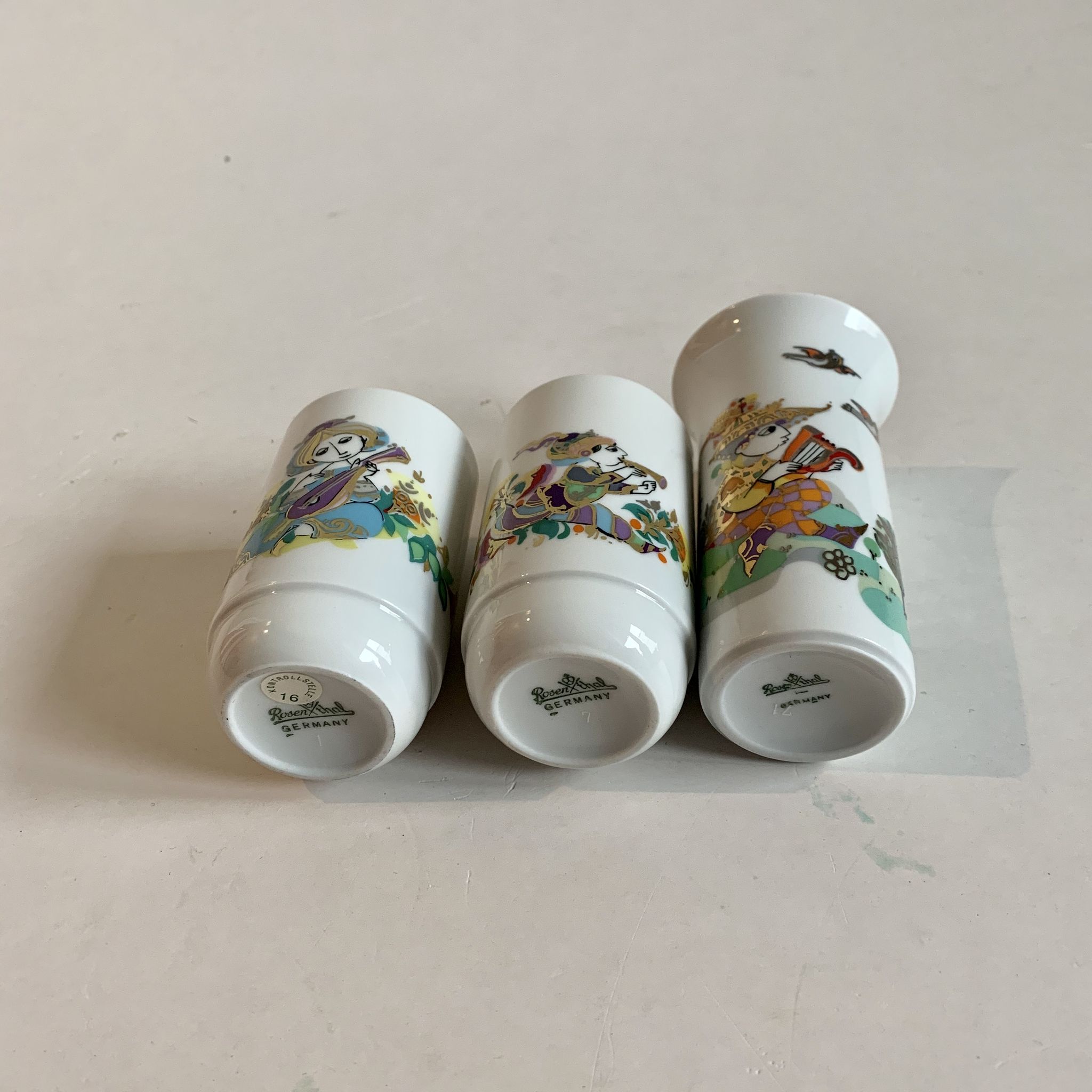 Lot de 3 Vvases Studio Line Rosenthal